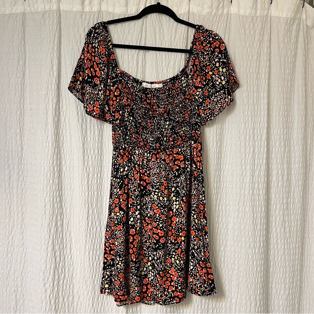All in Favor Multi Colored Floral Mini Dress Women’s Size Medium